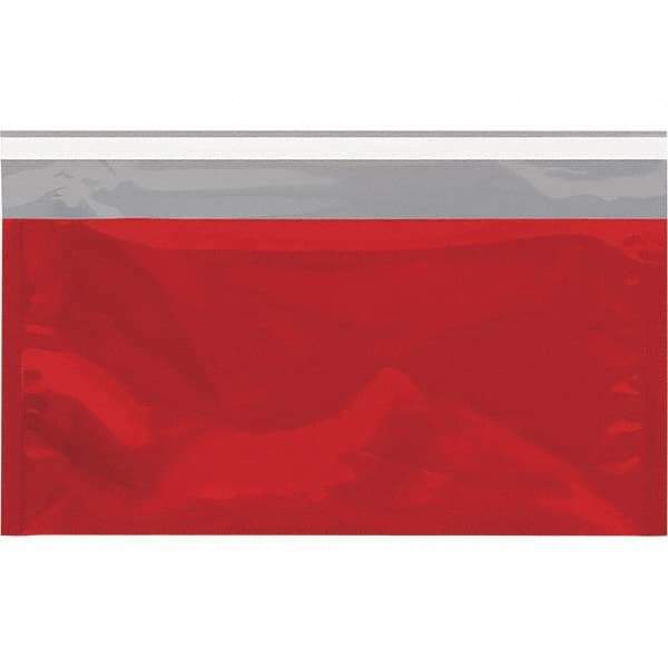 Value Collection - 10-1/4" Long x 6-1/4" Wide Peel-Off Self-Seal Metallic Mailer - Red - Americas Industrial Supply