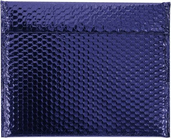 Made in USA - 11" Long x 13-3/4" Wide Peel-Off Self-Seal Bubble Mailer - Blue - Americas Industrial Supply