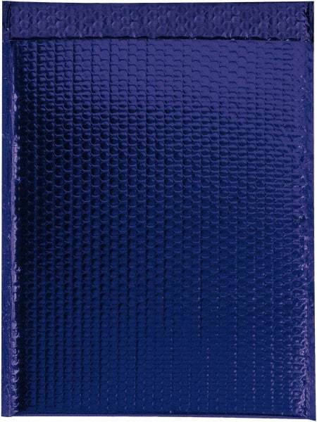 Made in USA - 17-1/2" Long x 13" Wide Peel-Off Self-Seal Bubble Mailer - Blue - Americas Industrial Supply
