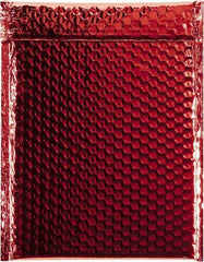 Made in USA - 11-1/2" Long x 9" Wide Peel-Off Self-Seal Bubble Mailer - Red - Americas Industrial Supply