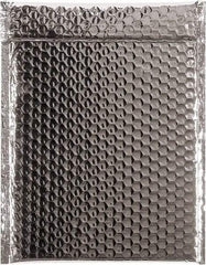 Made in USA - 11-1/2" Long x 9" Wide Peel-Off Self-Seal Bubble Mailer - Silver - Americas Industrial Supply