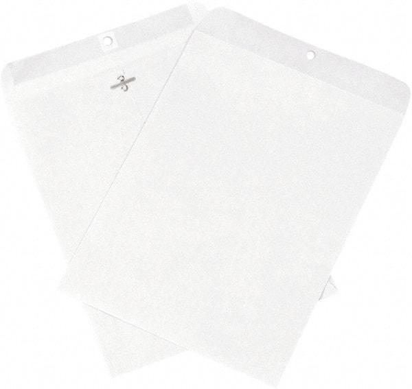 Made in USA - 12" Long x 9" Wide Clasp Envelope - White - Americas Industrial Supply