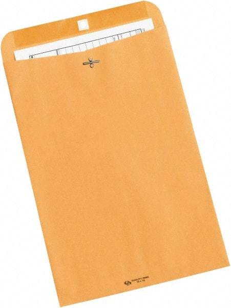 Made in USA - 15" Long x 10" Wide Clasp Envelope - Kraft - Americas Industrial Supply