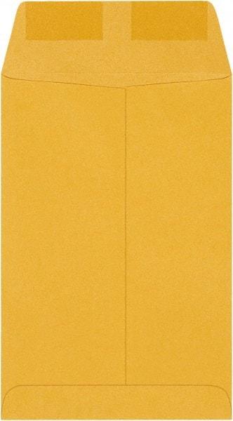 Made in USA - 9" Long x 6" Wide Gummed Flap Brown Kraft Envelope - Kraft - Americas Industrial Supply