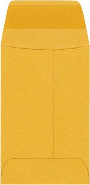Made in USA - 3-1/2" Long x 2-1/4" Wide Gummed Flap Brown Kraft Envelope - Kraft - Americas Industrial Supply