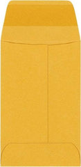 Made in USA - 3-1/2" Long x 2-1/4" Wide Gummed Flap Brown Kraft Envelope - Kraft - Americas Industrial Supply