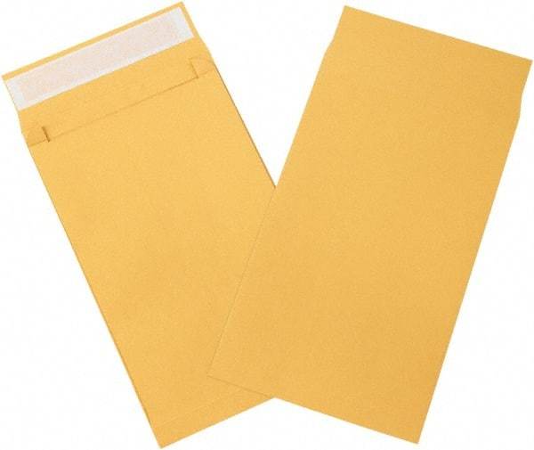 Made in USA - 15" Long x 10" Wide Peel-Off Self-Seal Natural Kraft Envelope - Kraft - Americas Industrial Supply