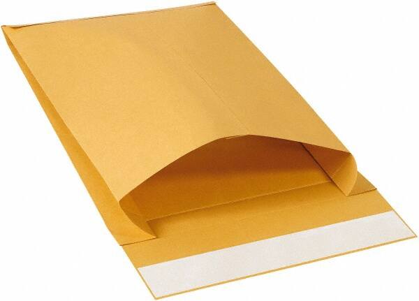Made in USA - 15" Long x 12" Wide Peel-Off Self-Seal Natural Kraft Envelope - Kraft - Americas Industrial Supply