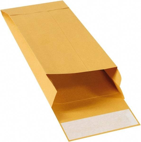 Made in USA - 11" Long x 5" Wide Peel-Off Self-Seal Natural Kraft Envelope - Kraft - Americas Industrial Supply