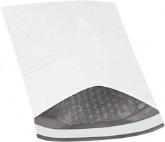 Made in USA - 10" Long x 6-1/2" Wide Peel-Off Self-Seal Padded Mailer - White - Americas Industrial Supply
