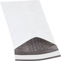 Made in USA - 10" Long x 5" Wide Peel-Off Self-Seal Padded Mailer - White - Americas Industrial Supply