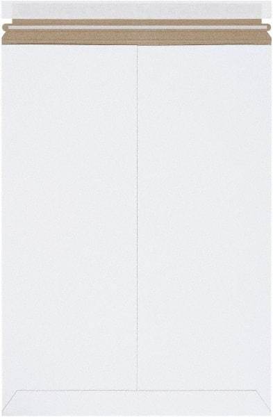 Made in USA - 18" Long x 13" Wide Peel-Off Self-Seal Flat Mailer - White - Americas Industrial Supply