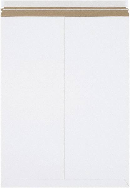 Made in USA - 24" Long x 18" Wide Peel-Off Self-Seal Flat Mailer - White - Americas Industrial Supply