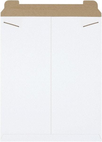 Made in USA - 21" Long x 17" Wide Regular Flat Mailer - White - Americas Industrial Supply