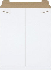 Made in USA - 21" Long x 17" Wide Regular Flat Mailer - White - Americas Industrial Supply