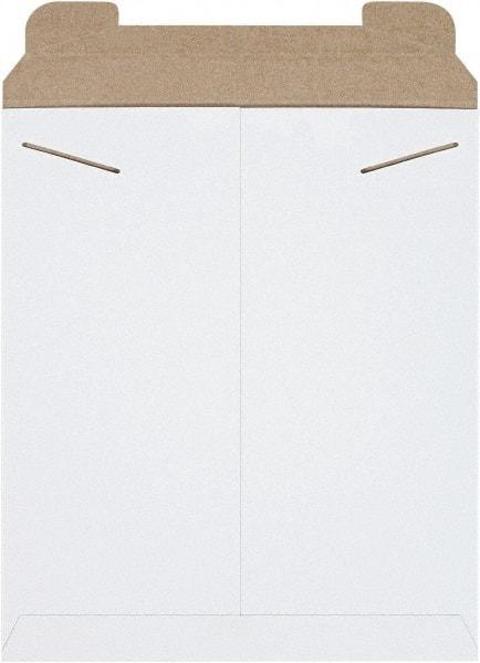 Made in USA - 15" Long x 12-3/4" Wide Regular Flat Mailer - White - Americas Industrial Supply