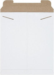Made in USA - 15" Long x 12-3/4" Wide Regular Flat Mailer - White - Americas Industrial Supply