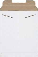 Made in USA - 12-1/4" Long x 9-3/4" Wide Regular Flat Mailer - White - Americas Industrial Supply