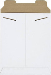 Made in USA - 10-1/2" Long x 8-1/2" Wide Regular Flat Mailer - White - Americas Industrial Supply