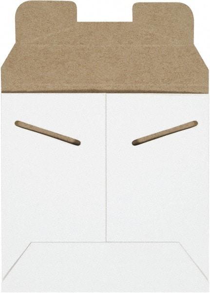 Made in USA - 5-1/8" Long x 5-1/2" Wide Regular Flat Mailer - White - Americas Industrial Supply