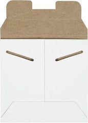 Made in USA - 5-1/8" Long x 5-1/2" Wide Regular Flat Mailer - White - Americas Industrial Supply