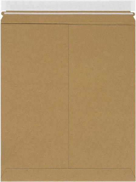 Made in USA - 15" Long x 12-3/4" Wide Peel-Off Self-Seal Flat Mailer - Kraft - Americas Industrial Supply