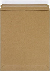 Made in USA - 13-1/2" Long x 11" Wide Peel-Off Self-Seal Flat Mailer - Kraft - Americas Industrial Supply