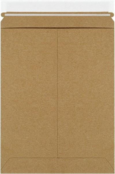 Made in USA - 11-1/2" Long x 9" Wide Peel-Off Self-Seal Flat Mailer - Kraft - Americas Industrial Supply