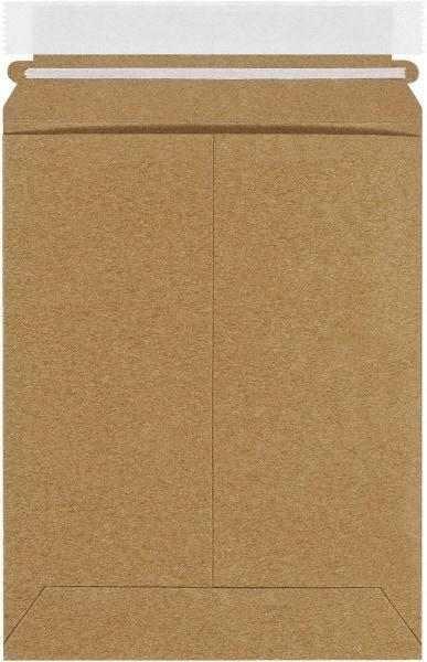 Made in USA - 9" Long x 7" Wide Peel-Off Self-Seal Flat Mailer - Kraft - Americas Industrial Supply