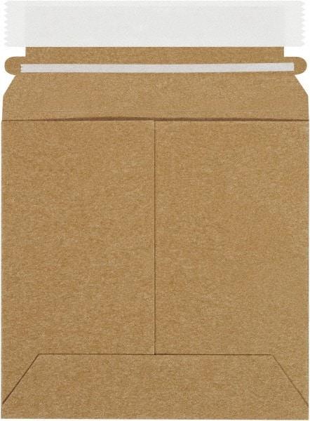 Made in USA - 6" Long x 6" Wide Peel-Off Self-Seal Flat Mailer - Kraft - Americas Industrial Supply