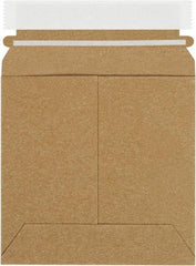 Made in USA - 6" Long x 6" Wide Peel-Off Self-Seal Flat Mailer - Kraft - Americas Industrial Supply