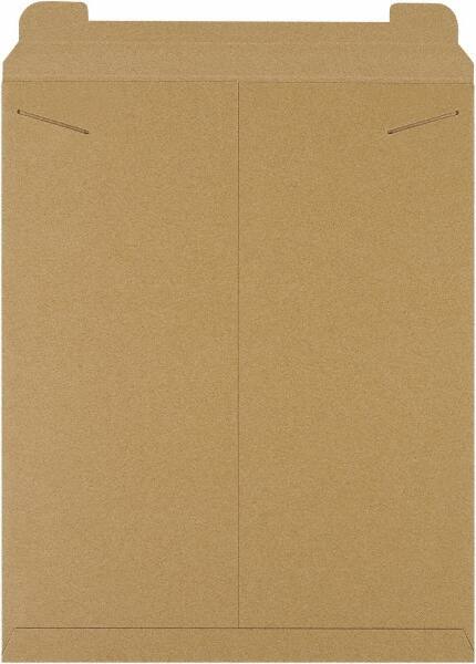 Made in USA - 21" Long x 17" Wide Regular Flat Mailer - Kraft - Americas Industrial Supply