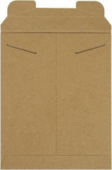 Made in USA - 12-1/4" Long x 9-3/4" Wide Regular Flat Mailer - Kraft - Americas Industrial Supply