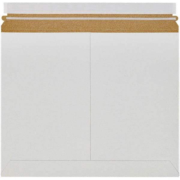 Made in USA - 11" Long x 13-1/2" Wide Peel-Off Self-Seal Flat Mailer - White - Americas Industrial Supply