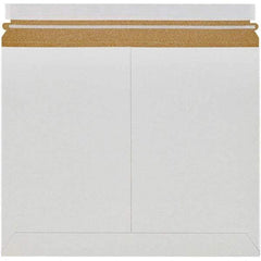 Made in USA - 11" Long x 13-1/2" Wide Peel-Off Self-Seal Flat Mailer - White - Americas Industrial Supply
