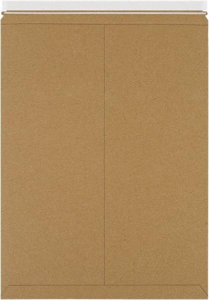 Made in USA - 24" Long x 18" Wide Peel-Off Self-Seal Flat Mailer - Kraft - Americas Industrial Supply