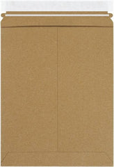 Made in USA - 12-1/4" Long x 9-3/4" Wide Peel-Off Self-Seal Flat Mailer - Kraft - Americas Industrial Supply