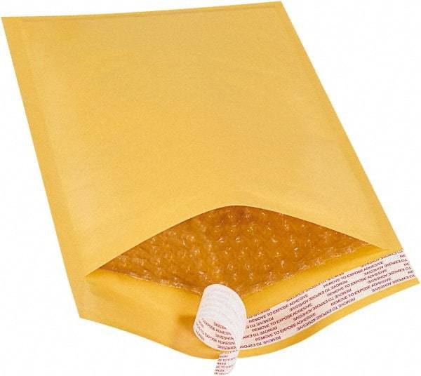 Value Collection - 12" Long x 7-1/4" Wide Peel-Off Self-Seal Bubble Mailer - Kraft - Americas Industrial Supply