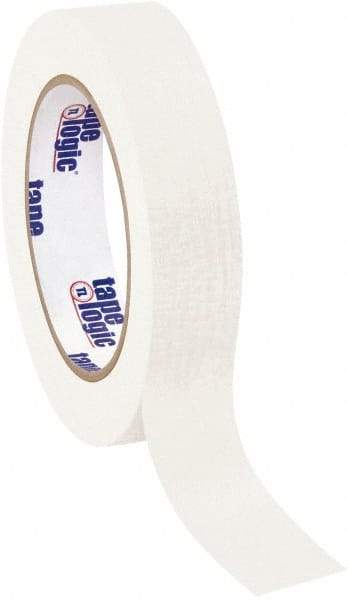 Tape Logic - 1" Wide x 60 Yd Long White Crepe Paper Masking Tape - 4.9 mil Thick - Americas Industrial Supply