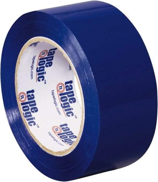 Tape Logic - 2" x 110 Yd Blue Acrylic Adhesive Packaging Tape - Polypropylene Film Backing, 2.2 mil Thick, 21.4 Lb Tensile Strength - Americas Industrial Supply