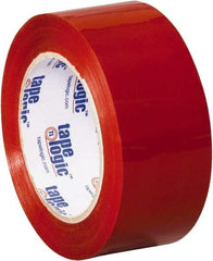 Tape Logic - 2" x 110 Yd Red Acrylic Adhesive Packaging Tape - Polypropylene Film Backing, 2.2 mil Thick, 21.4 Lb Tensile Strength - Americas Industrial Supply