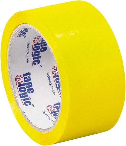 Tape Logic - 2" x 55 Yd Yellow Acrylic Adhesive Packaging Tape - Polypropylene Film Backing, 2.2 mil Thick, 21.4 Lb Tensile Strength - Americas Industrial Supply