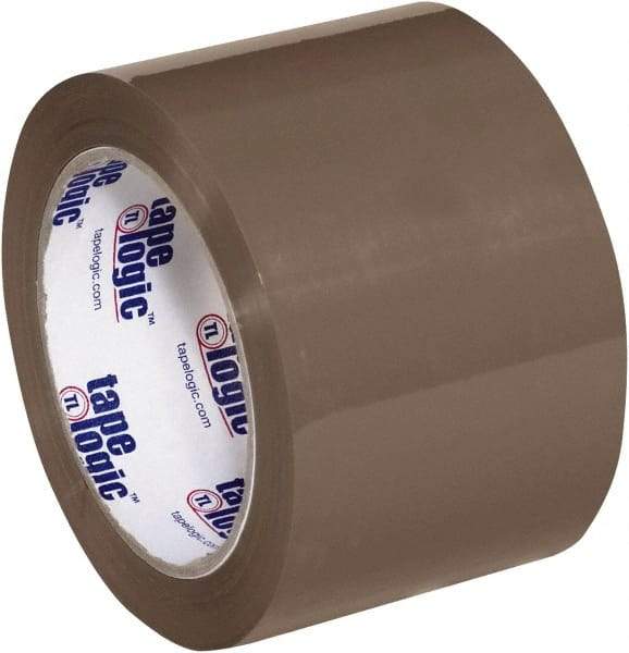 Tape Logic - 3" x 110 Yd Tan Hot Melt Adhesive Packaging Tape - Polypropylene Film Backing, 1.6 mil Thick, 26 Lb Tensile Strength - Americas Industrial Supply