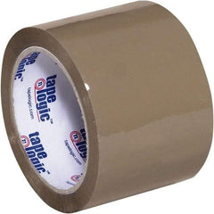 Tape Logic - 3" x 110 Yd Tan Acrylic Adhesive Packaging Tape - Polypropylene Film Backing, 2.6 mil Thick, 24.7 Lb Tensile Strength - Americas Industrial Supply