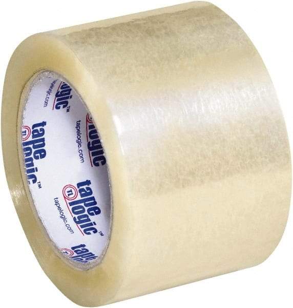 Tape Logic - 3" x 110 Yd Clear Acrylic Adhesive Packaging Tape - Polypropylene Film Backing, 1.8 mil Thick, 18 Lb Tensile Strength - Americas Industrial Supply