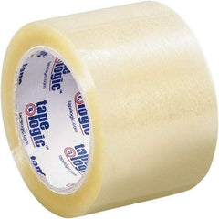 Tape Logic - 3" x 110 Yd Clear Acrylic Adhesive Packaging Tape - Polypropylene Film Backing, 1.6 mil Thick - Americas Industrial Supply