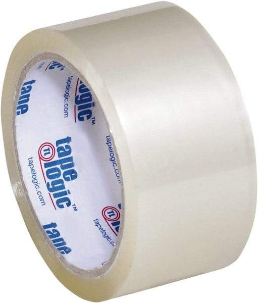 Tape Logic - 2" x 55 Yd Clear Acrylic Adhesive Packaging Tape - Polypropylene Film Backing, 2 mil Thick, 20 Lb Tensile Strength - Americas Industrial Supply