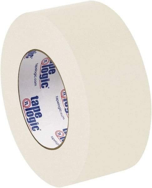 Tape Logic - 2" x 60 Yd Natural White Rubber Adhesive Packaging Tape - Paper Backing, 8 mil Thick - Americas Industrial Supply