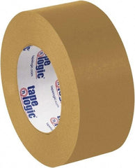 Tape Logic - 2" x 60 Yd Brown Rubber Adhesive Packaging Tape - Paper Backing, 7 mil Thick - Americas Industrial Supply