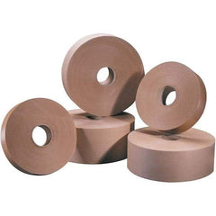 Tape Logic - 3" x 200 Yd Kraft Water Activated Adhesive Packaging Tape - Paper Backing, 5 mil Thick - Americas Industrial Supply